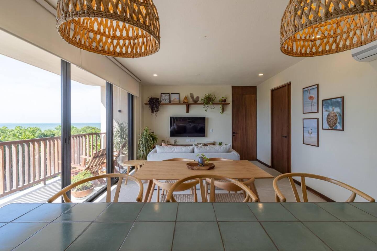 Hermoso Departamento Con Vista Al Mar Isla Holbox Exterior foto